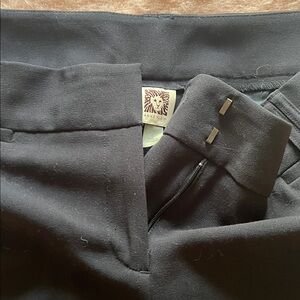 Anne Klein Black Fabric with Logo Tag